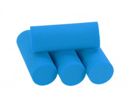 Foam Popper Cylinders, Blue, 16 mm